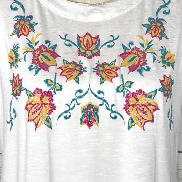 Style &Co Top Sleeveless Floral Embroidery Stretch - Picture 2 of 15